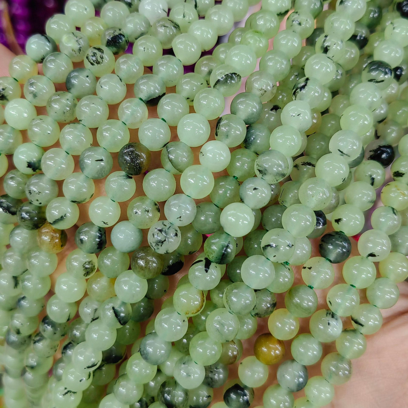 DIY perle za nakit - Jade perle s bisernim tretmanom, podrijetlo Yiwu, plemeniti uzorak, prirodni stil