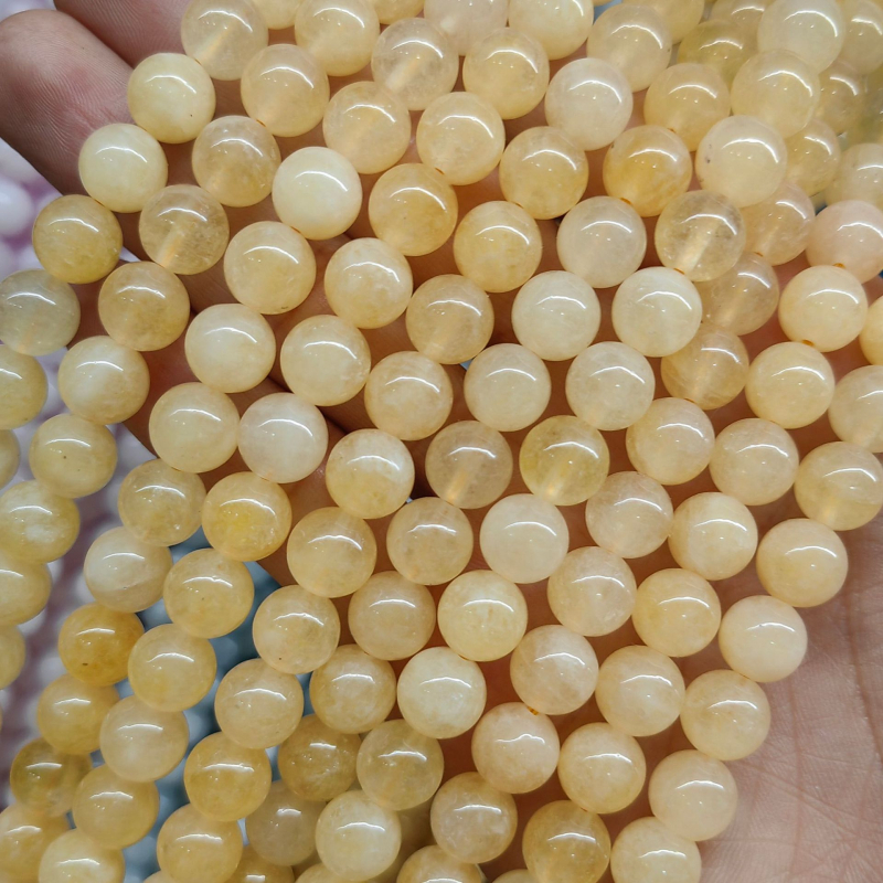 DIY perle za nakit - Jade perle s bisernim tretmanom, podrijetlo Yiwu, plemeniti uzorak, prirodni stil