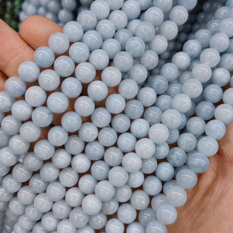 DIY perle za nakit - Jade perle s bisernim tretmanom, podrijetlo Yiwu, plemeniti uzorak, prirodni stil