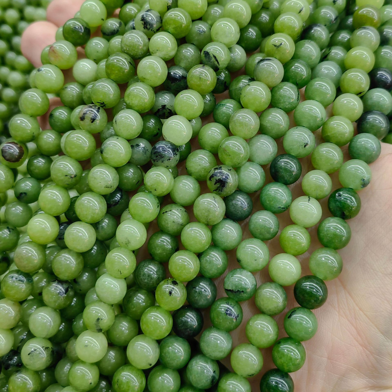DIY perle za nakit - Jade perle s bisernim tretmanom, podrijetlo Yiwu, plemeniti uzorak, prirodni stil