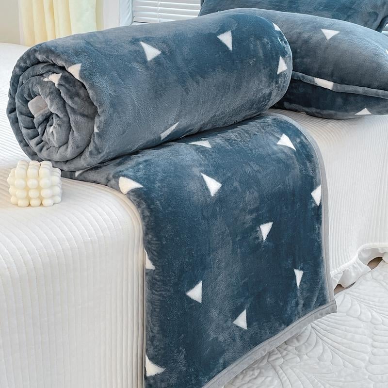 Enon korallvoodiline pleed voodile ja diivanile – kõikide aastaaegade jaoks, lihtne kaasaegne stiil, kokkutõmbumine 2–3%