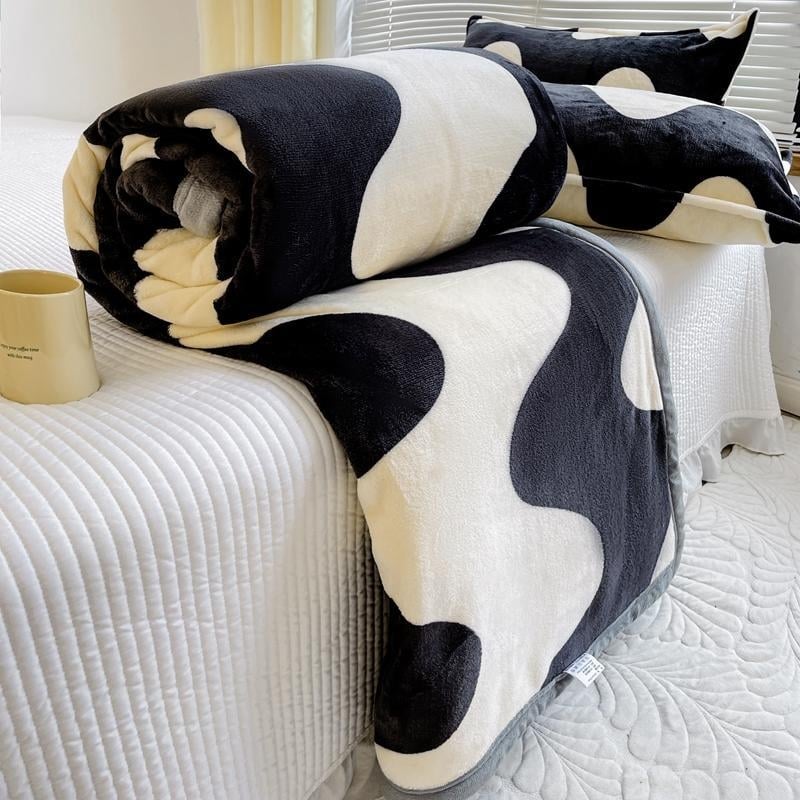 Enon korallvoodiline pleed voodile ja diivanile – kõikide aastaaegade jaoks, lihtne kaasaegne stiil, kokkutõmbumine 2–3%