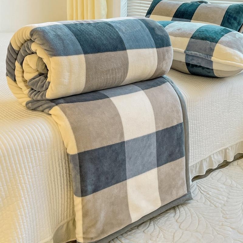 Enon korallvoodiline pleed voodile ja diivanile – kõikide aastaaegade jaoks, lihtne kaasaegne stiil, kokkutõmbumine 2–3%