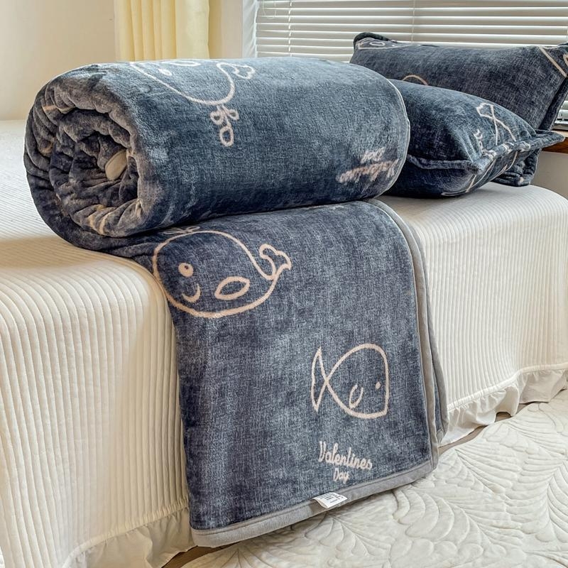 Enon korallvoodiline pleed voodile ja diivanile – kõikide aastaaegade jaoks, lihtne kaasaegne stiil, kokkutõmbumine 2–3%