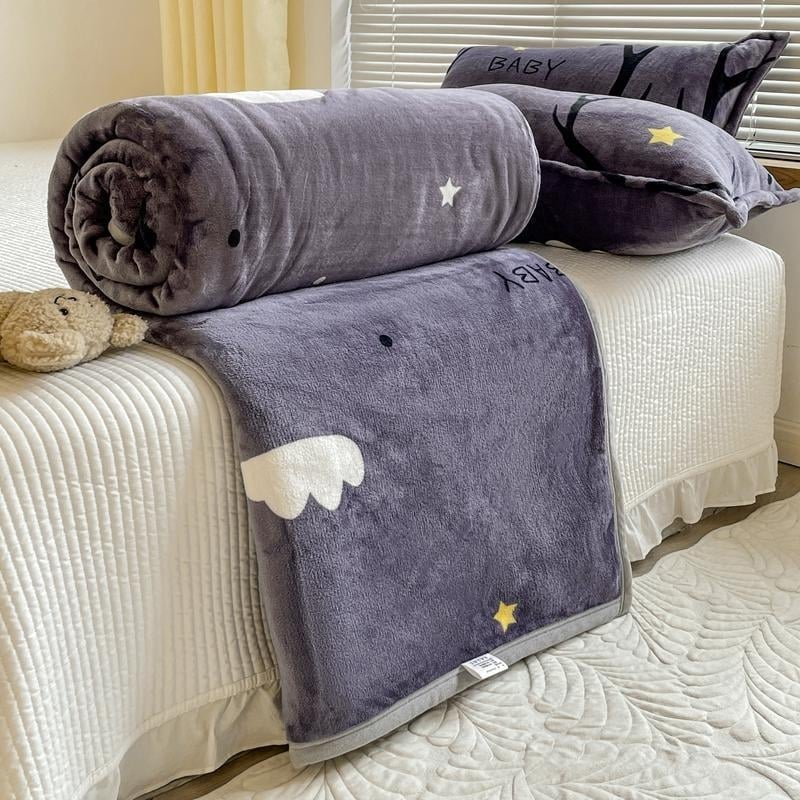 Enon korallvoodiline pleed voodile ja diivanile – kõikide aastaaegade jaoks, lihtne kaasaegne stiil, kokkutõmbumine 2–3%