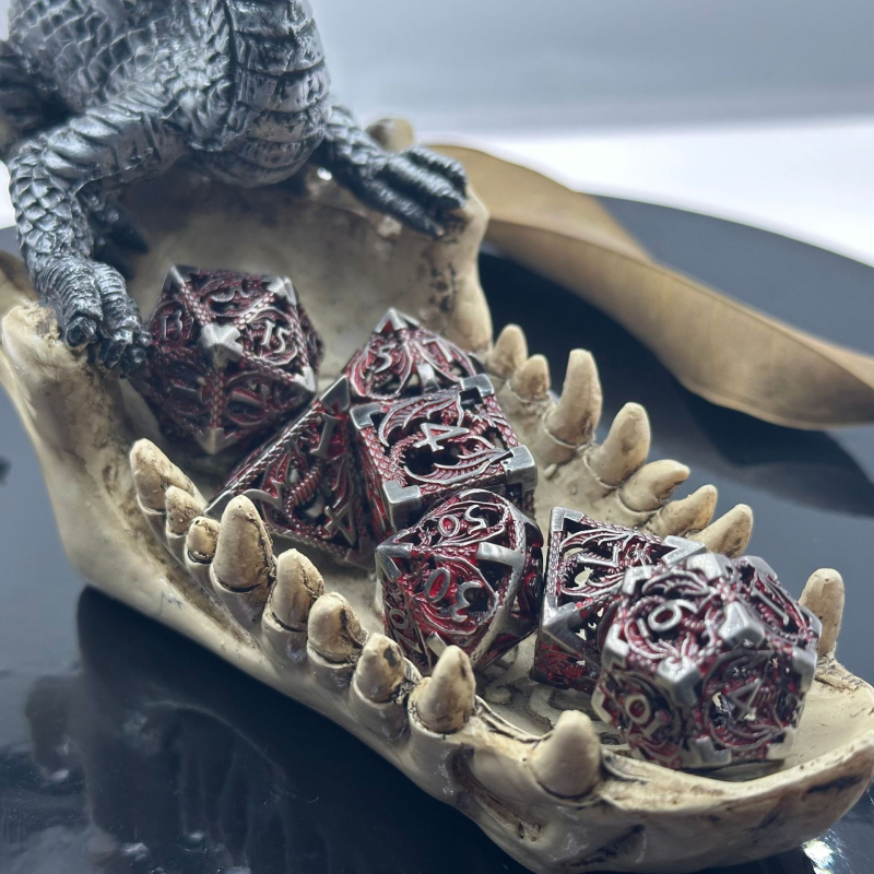 Метален комплект зарове за DND от Fudong – цинково-медна сплав, дизайн с прав ъгъл, 100 зарчета, персонализирана обработка