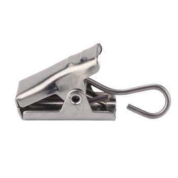 Nerūdijančio plieno užuolaidų rinkinys: kabliukai ir klipai, užuolaidų žiedai ir priedai užuolaidų strypui