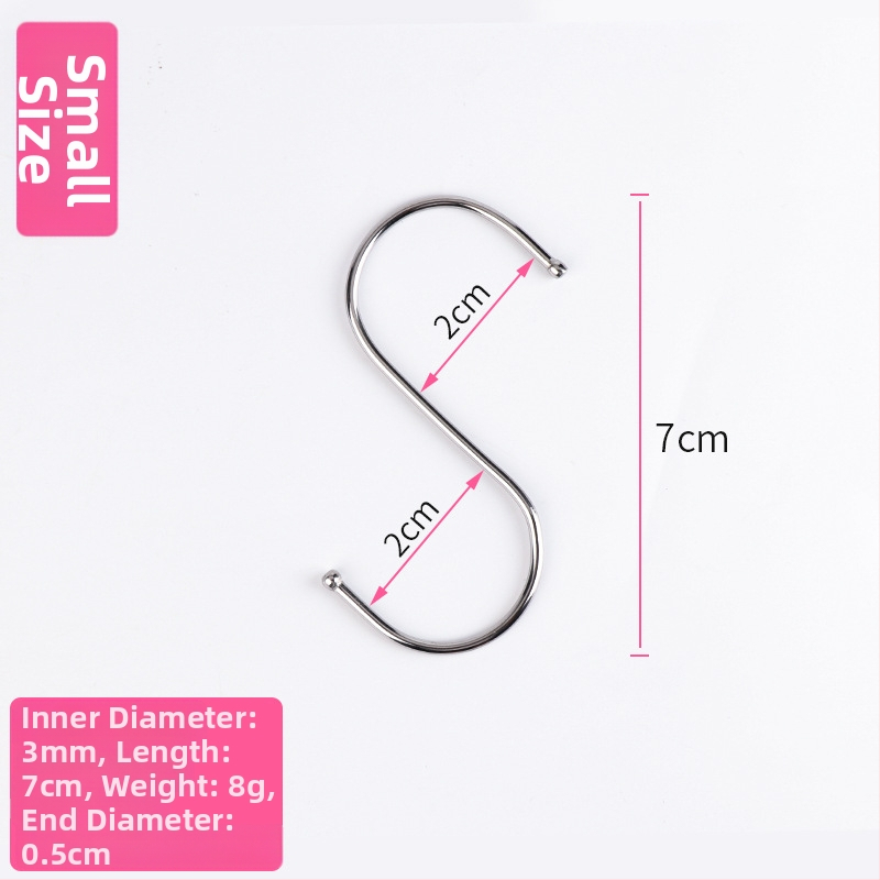 Nerūdijančio plieno užuolaidų rinkinys: kabliukai ir klipai, užuolaidų žiedai ir priedai užuolaidų strypui