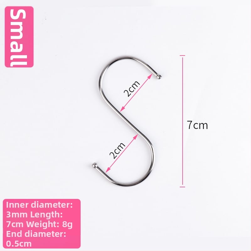 Nerūdijančio plieno užuolaidų rinkinys: kabliukai ir klipai, užuolaidų žiedai ir priedai užuolaidų strypui