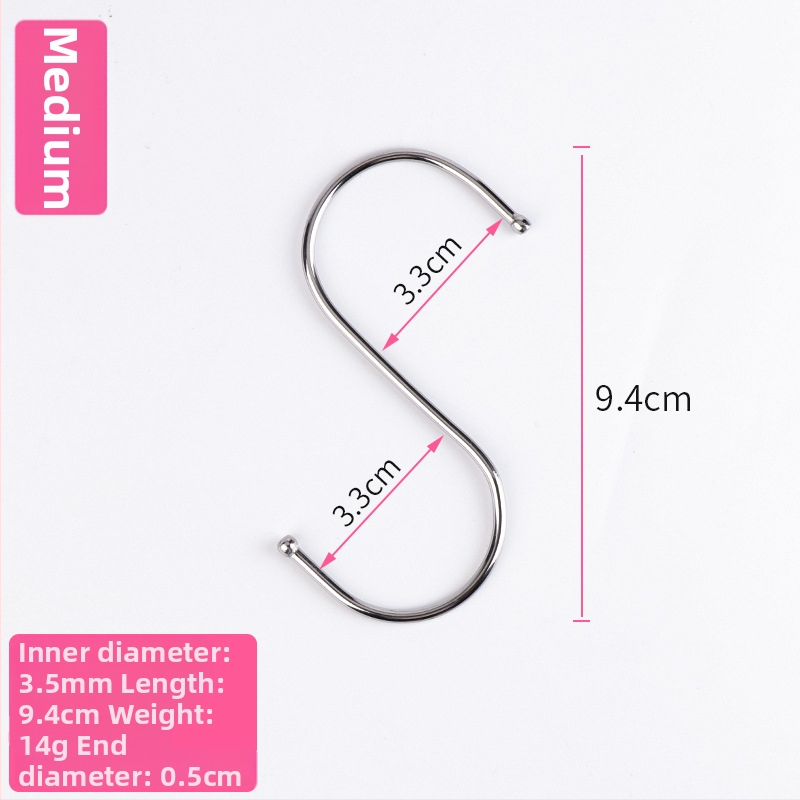 Nerūdijančio plieno užuolaidų rinkinys: kabliukai ir klipai, užuolaidų žiedai ir priedai užuolaidų strypui