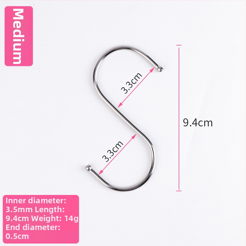 Nerūdijančio plieno užuolaidų rinkinys: kabliukai ir klipai, užuolaidų žiedai ir priedai užuolaidų strypui