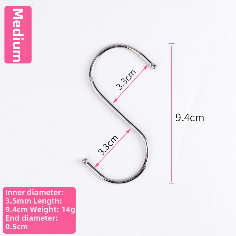 Nerūdijančio plieno užuolaidų rinkinys: kabliukai ir klipai, užuolaidų žiedai ir priedai užuolaidų strypui