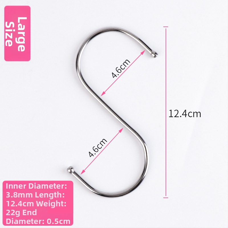 Nerūdijančio plieno užuolaidų rinkinys: kabliukai ir klipai, užuolaidų žiedai ir priedai užuolaidų strypui