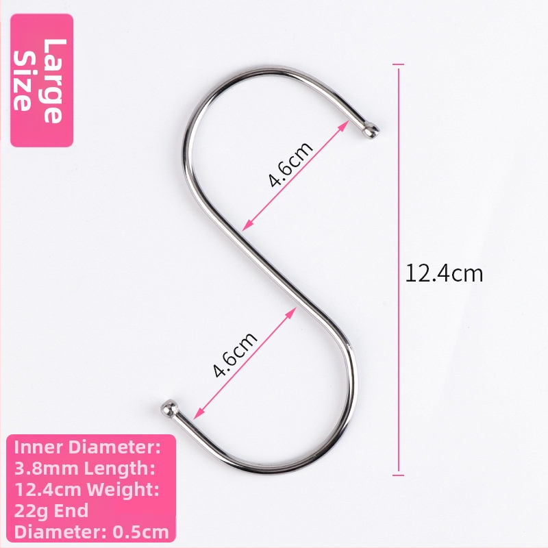 Nerūdijančio plieno užuolaidų rinkinys: kabliukai ir klipai, užuolaidų žiedai ir priedai užuolaidų strypui