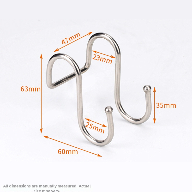 Nerūdijančio plieno užuolaidų rinkinys: kabliukai ir klipai, užuolaidų žiedai ir priedai užuolaidų strypui