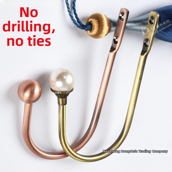 U formos užuolaidų kabliukas, sieninis tvirtinimas, be gręžimo, paprastas ir modernus stilius