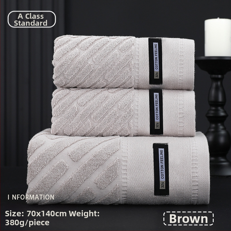 Yiduo medvilninis rankšluostis voniai, 300–400 g, 21 siūlai, plain weave