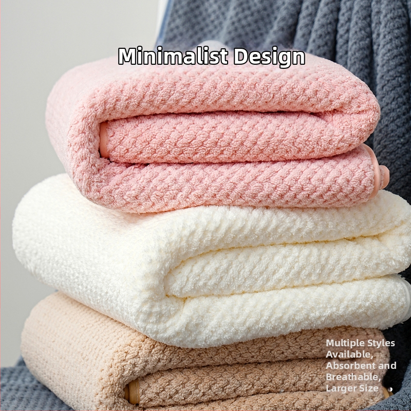 Koralinio fliso vonios rankšluosčių komplektas, didelis tankis, Jacquard 150D, sugeriantis