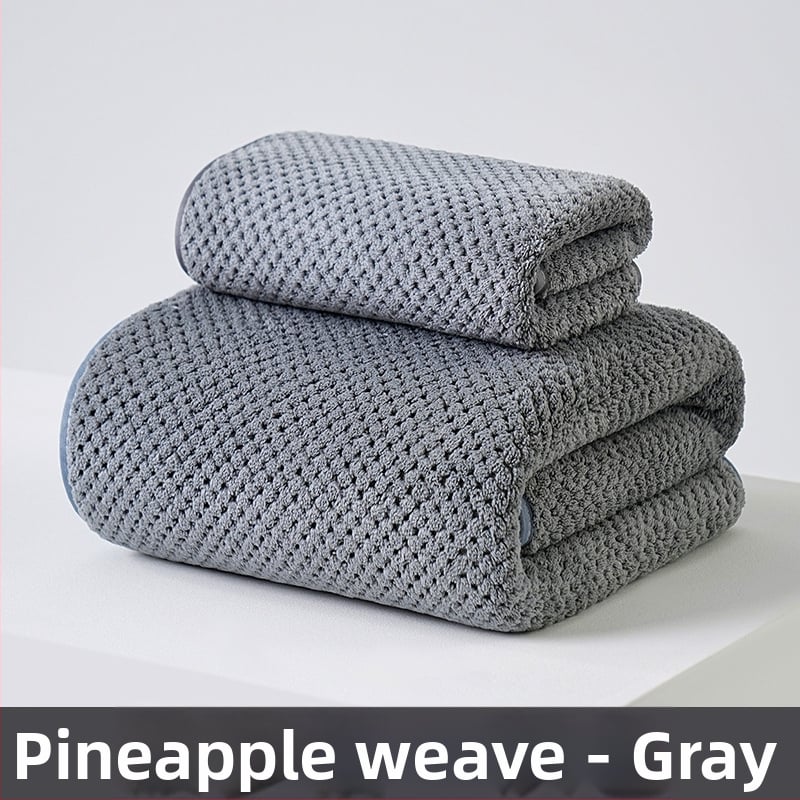 Koralinio fliso vonios rankšluosčių komplektas, didelis tankis, Jacquard 150D, sugeriantis