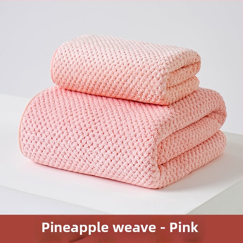 Koralinio fliso vonios rankšluosčių komplektas, didelis tankis, Jacquard 150D, sugeriantis