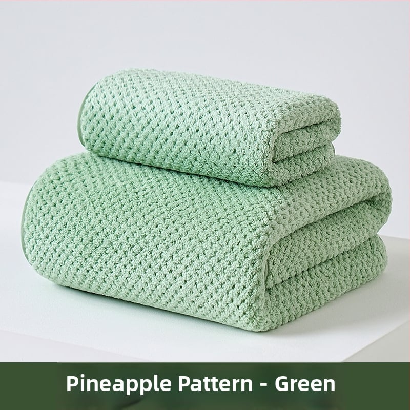 Koralinio fliso vonios rankšluosčių komplektas, didelis tankis, Jacquard 150D, sugeriantis