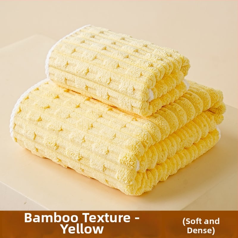 Koralinio fliso vonios rankšluosčių komplektas, didelis tankis, Jacquard 150D, sugeriantis