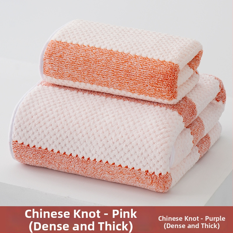 Koralinio fliso vonios rankšluosčių komplektas, didelis tankis, Jacquard 150D, sugeriantis