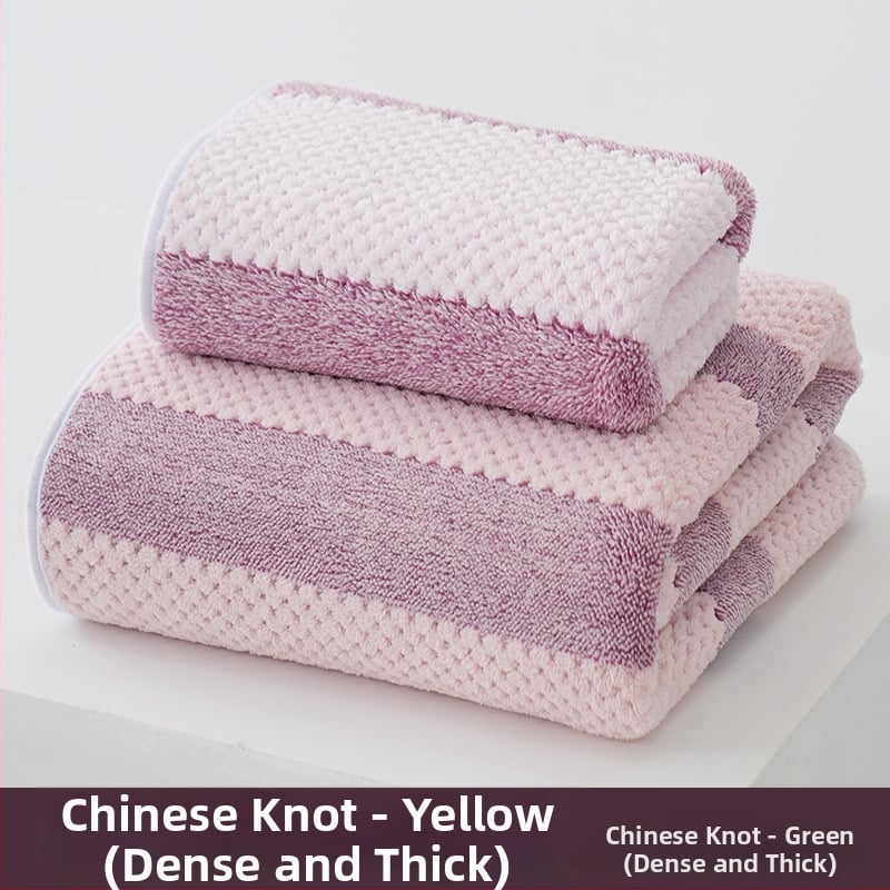 Koralinio fliso vonios rankšluosčių komplektas, didelis tankis, Jacquard 150D, sugeriantis