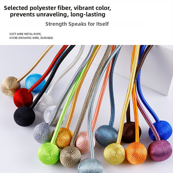 Užuolaidų juosta su magnetine sagtimi, be gręžimo ir montavimo, medžiaga: poliesterio šilkas + magnetas, modernus minimalistinis stilius