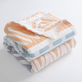 Kolme-kihiline puuvillane pleed geomeetrilise mustriga, 3000 g+, kevad-sügis