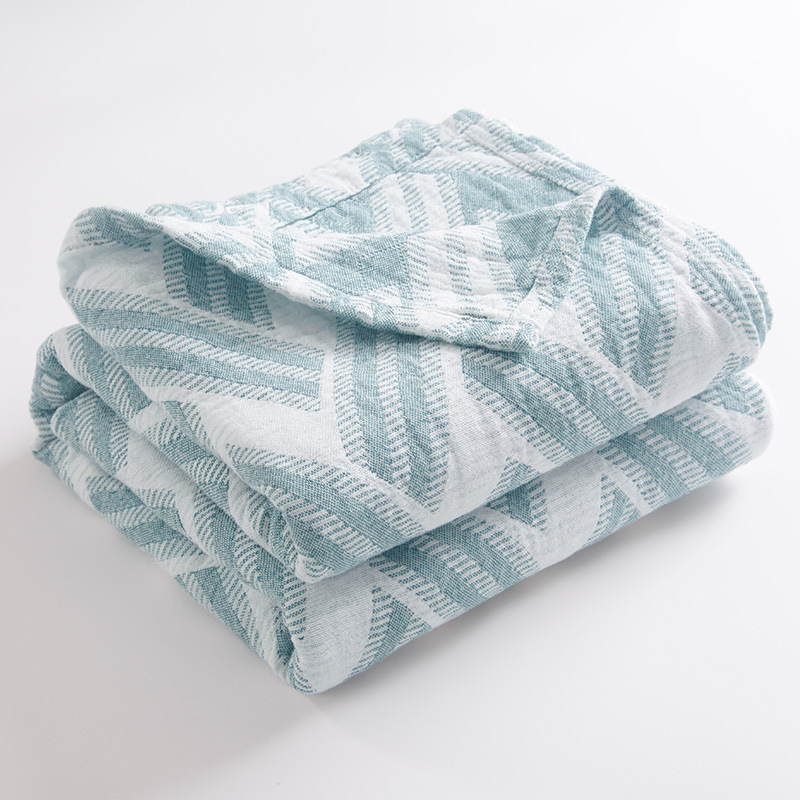 Kolme-kihiline puuvillane pleed geomeetrilise mustriga, 3000 g+, kevad-sügis