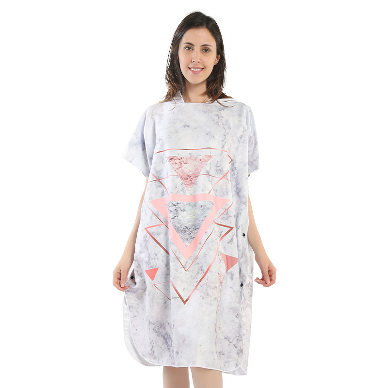 Shengchun Cape Poncho voniai/pliažui — mikropluošto medžiaga, 300–400 g, 150D siūlai, vonios/pliažo rankšluostis, pritaikymo apdorojimas