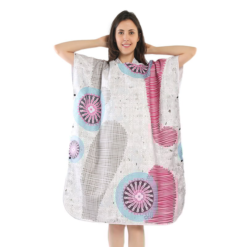 Shengchun Cape Poncho voniai/pliažui — mikropluošto medžiaga, 300–400 g, 150D siūlai, vonios/pliažo rankšluostis, pritaikymo apdorojimas