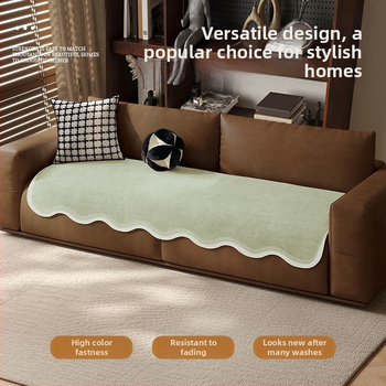 Sofos nugaros uždangalas, netaisyklingos formos, universalus slydimo uždangalas visoms sezonoms, chenille audinys, etninio stiliaus nėrinių raštas