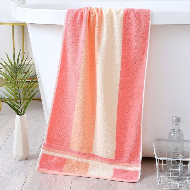 Violet 100% medvilninis vonios rankšluostis, jacquard audinys, 32s siūlai, svoris 140-170 g