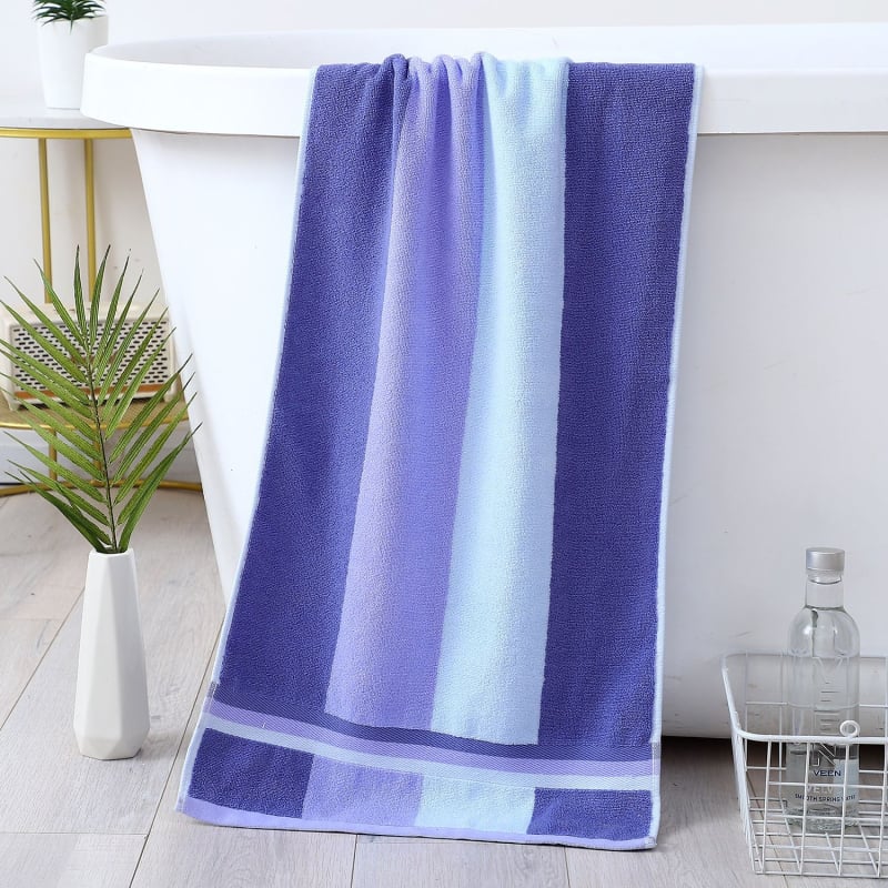 Violet 100% medvilninis vonios rankšluostis, jacquard audinys, 32s siūlai, svoris 140-170 g