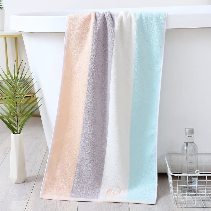 Violet 100% medvilninis vonios rankšluostis, jacquard audinys, 32s siūlai, svoris 140-170 g