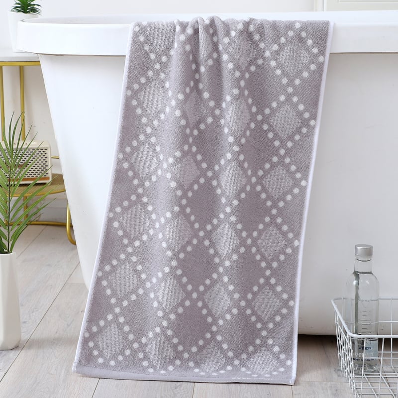 Violet 100% medvilninis vonios rankšluostis, jacquard audinys, 32s siūlai, svoris 140-170 g