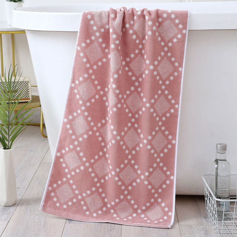 Violet 100% medvilninis vonios rankšluostis, jacquard audinys, 32s siūlai, svoris 140-170 g