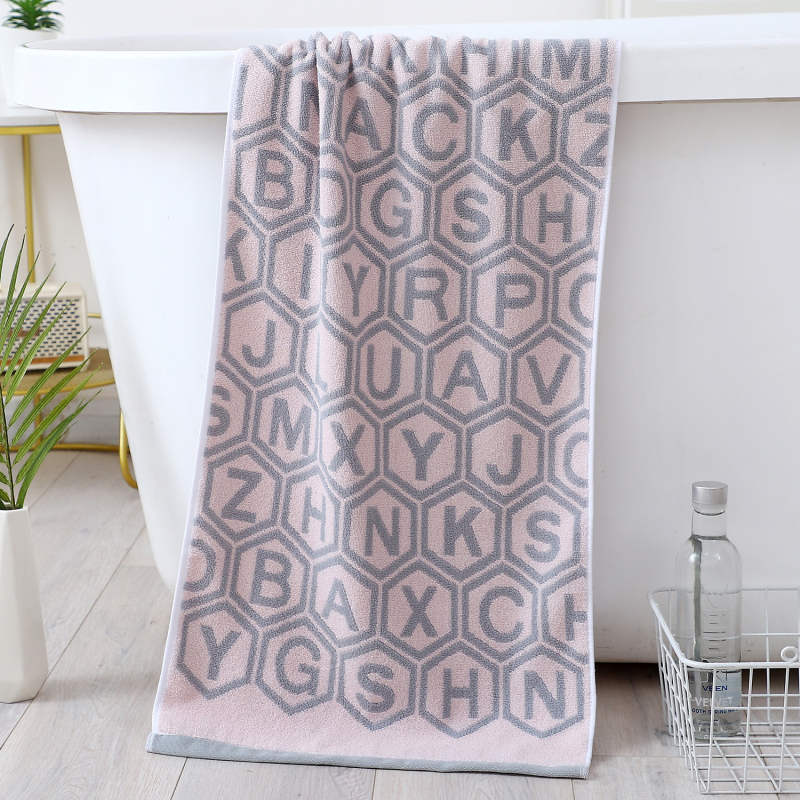 Violet 100% medvilninis vonios rankšluostis, jacquard audinys, 32s siūlai, svoris 140-170 g