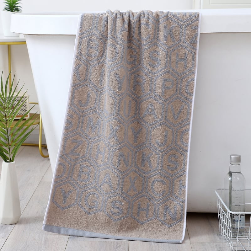 Violet 100% medvilninis vonios rankšluostis, jacquard audinys, 32s siūlai, svoris 140-170 g