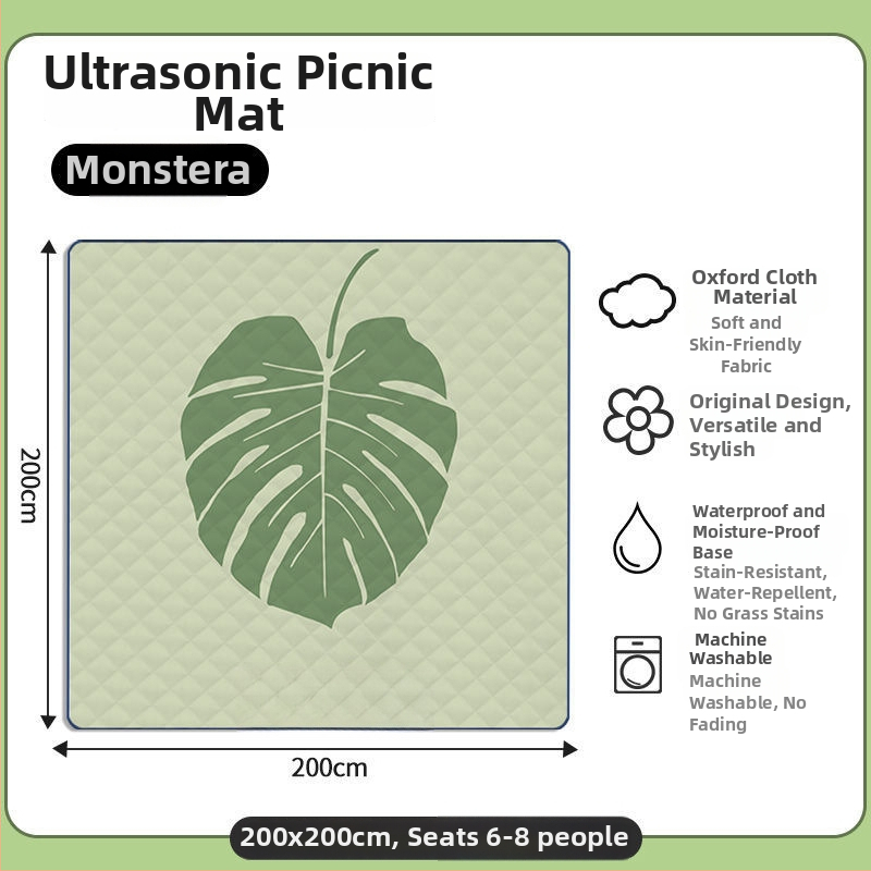 Osmouga kamping podloga za šator, od poliestera, protuklizna i protiv vlage, za 4–6 osoba