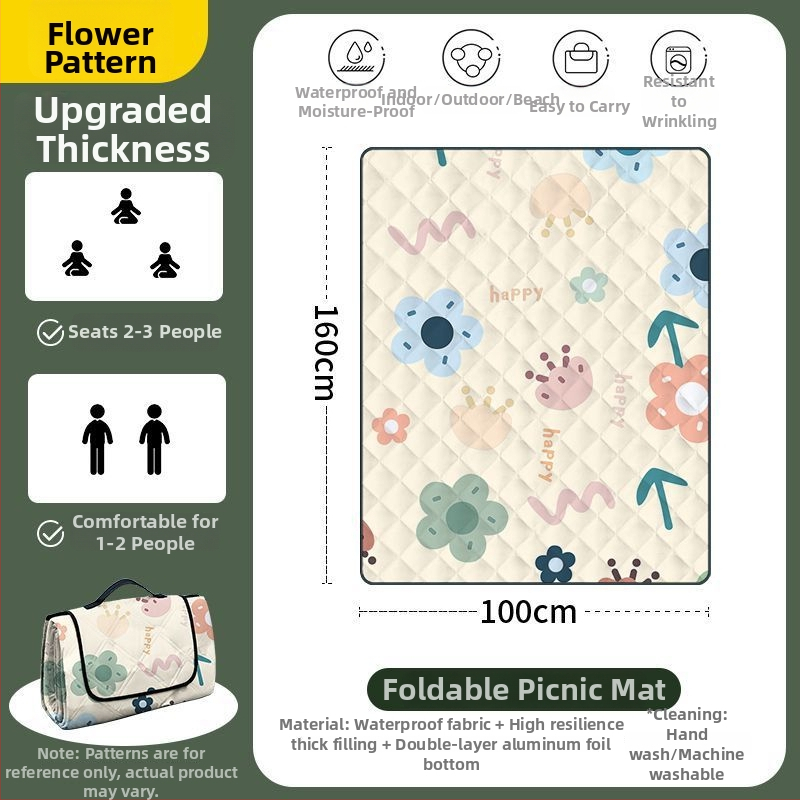 Osmouga kamping podloga za šator, od poliestera, protuklizna i protiv vlage, za 4–6 osoba