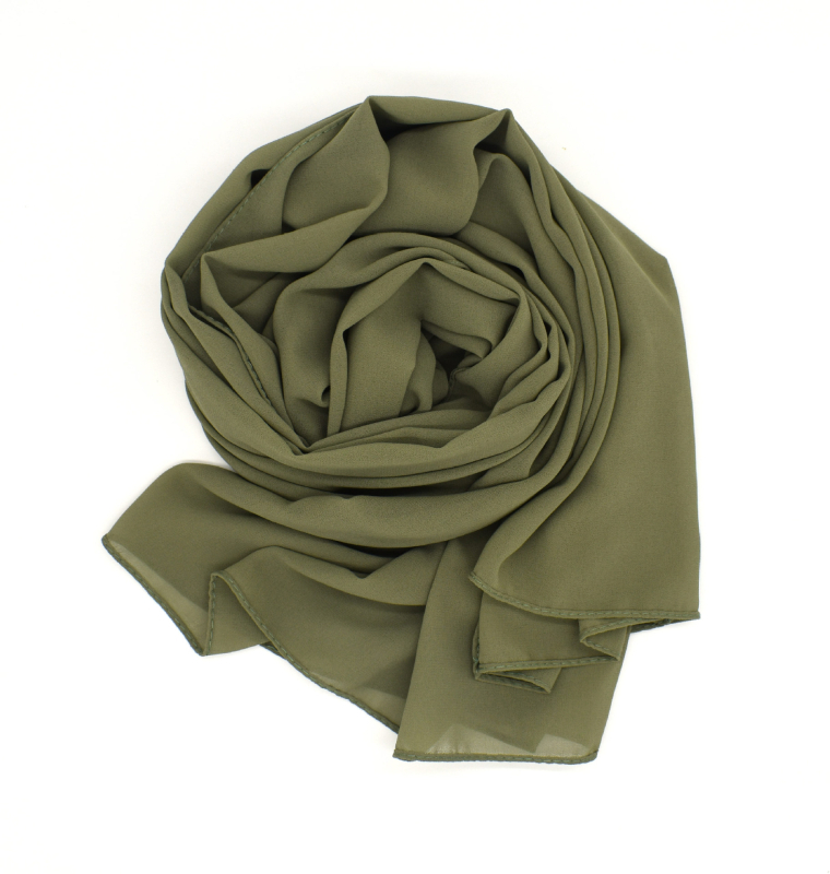 Chiffon hidzsáb kendő – warp knitting, 75D gyöngyház chiffon, napvédő nyár, >96% poliészter