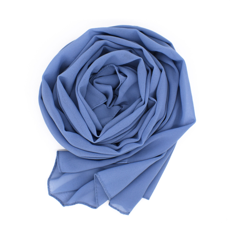 Chiffon hidzsáb kendő – warp knitting, 75D gyöngyház chiffon, napvédő nyár, >96% poliészter