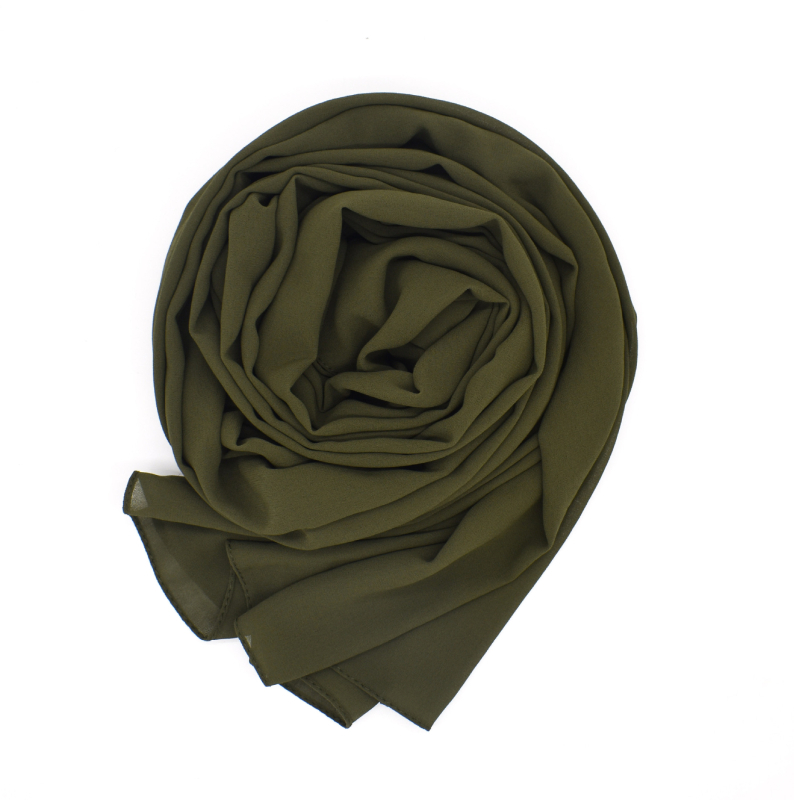 Chiffon hidzsáb kendő – warp knitting, 75D gyöngyház chiffon, napvédő nyár, >96% poliészter