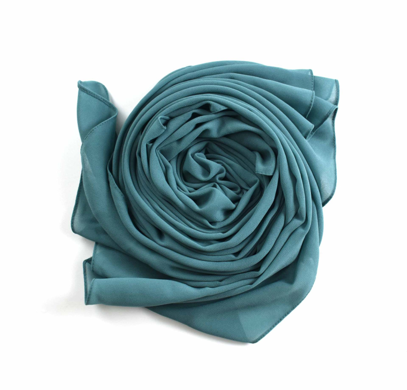 Chiffon hidzsáb kendő – warp knitting, 75D gyöngyház chiffon, napvédő nyár, >96% poliészter