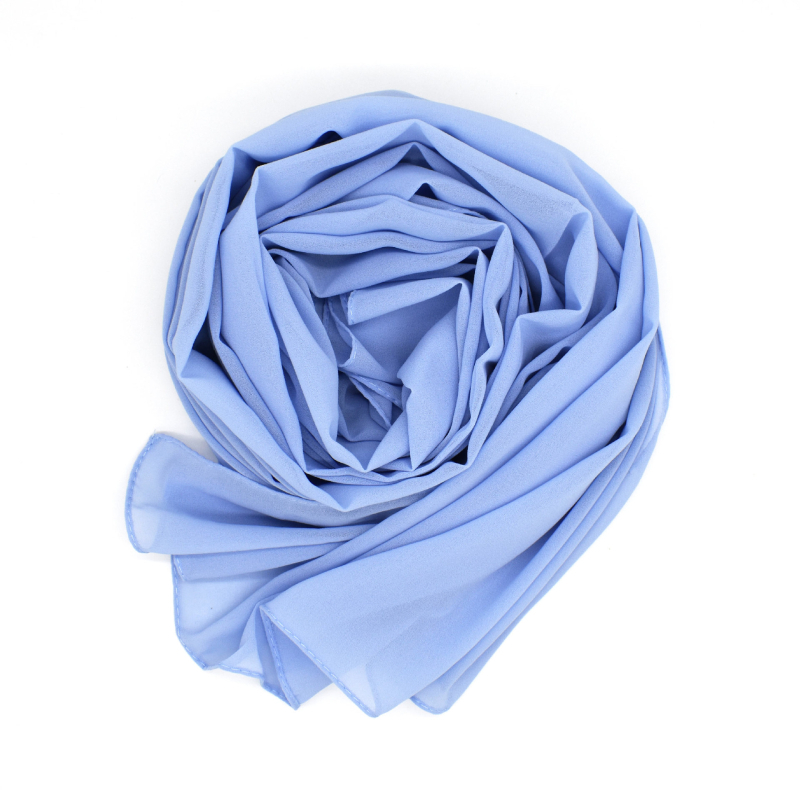 Chiffon hidzsáb kendő – warp knitting, 75D gyöngyház chiffon, napvédő nyár, >96% poliészter