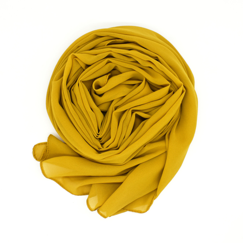 Chiffon hidzsáb kendő – warp knitting, 75D gyöngyház chiffon, napvédő nyár, >96% poliészter