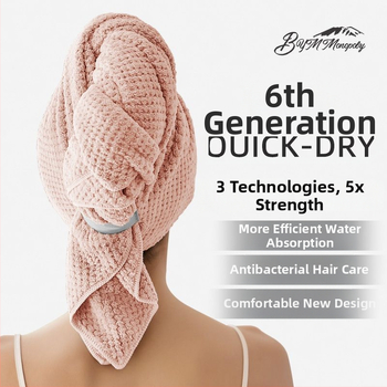 Καπέλο για στέγνωμα μαλλιών - γρήγορο στέγνωμα, ελαφρύ, πολυεστέρας 150D, Cut Velvet επεξεργασία, βάρος κάτω από 30 g